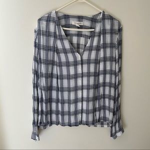 Treasure & Bond plaid blouse